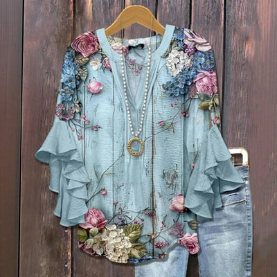 Evening Elegant Blouse - Loose Fit